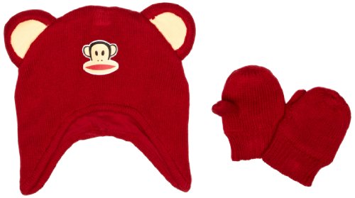 Paul Frank Small Paul Unisex Baby PF8095W2 Hat Gloves and Scarf Set Red 9 - 12 Months