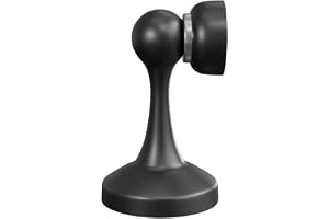 Amig - Magnetisk dörrstopp - Golv- eller väggmontering - Kraftfull magnet - Enkel installation, Inkluderar skruvar - Rostfrit