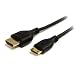 Produktbild Keple | 1M Mini-HDMI auf HDMl | Anshluss von CANON EOS 5D MARK II zu HDTV / Fernseher/ Monitor / Projektor / Plasma TV | Vergoldetes Mini HDMI Kabel 1.4 / 3D / Ethernet / Full HD / HD Ready / 1080p / 2160p / 4K / Ultra HD