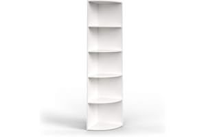 Vicco Scaffale angolare Ecki, Bianco, 40 x 180 cm