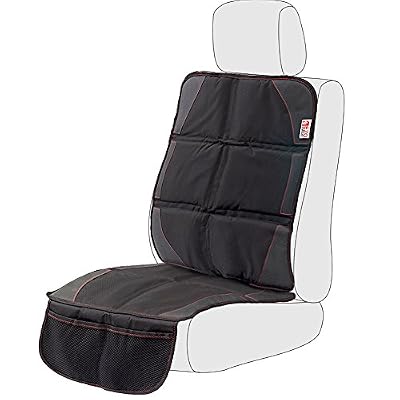 EZOWare Couvre-siège de voiture en cuir antidérapante avec poche rangement et sangle réglable