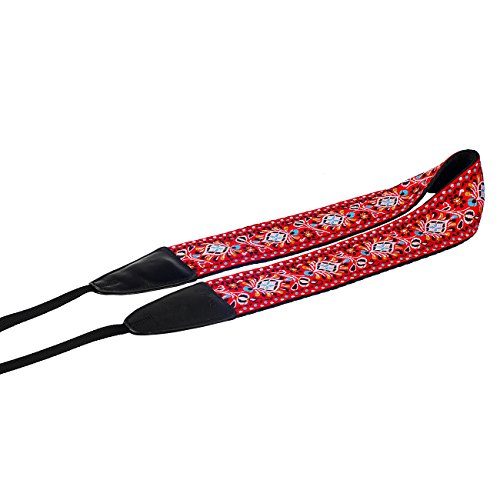 LYNCA LT-01K bandouli  re sangle de cou sangle d   paule amovible Jacquard au style r  tro pour tous les appareils photo dslr Canon Nikon Sony Olympus Pentax etc