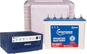 Microtek EB1800TT + Luminous Eco Watt 800 + Apple Trolley Tubular Inverter Battery (150 AH)