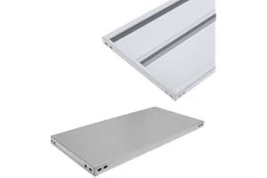 BUD - Scaffale in metallo COMPONIBILE varie misure e portate tipo pesante con rinforzo (Ripiano cm 40x90 1 rinforzo)