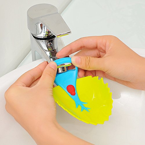 Inchant Kids Faucet Extender Neueste Blätter Art Kinder-Hahn-Extender-Sink Griff Extender für Kinder-Baby-Kleinkind-Bad Zubehör Machen Sie Ihre Kinder Liebe Händewaschen … - 5