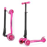 Altura ajustable: patinete se puede ajustar a 4 alturas, 62-65-70-75 cm. El patinete Fascol puede acompañar al niño para crecer y convertirse en un compañero permanente para su infancia