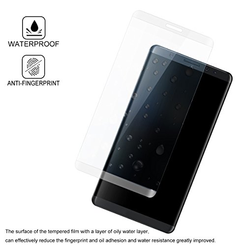 [2 PACK] Galaxy S8 Plus Displayschutzfolie Fodlon® S8 Plus Voll Abdeckung Temperiert Displayschutzfolie für smartphone Schutzfolie Folie -Transparent - 5