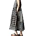 Produktbild Ba Zha Hei Damen Kleid Frau Große Größe Drucken Lose Baumwolle und Leinen Schlinge Kleid Boho Abendkleid Strandkleid Vintage Partykleid Elegant Blumenmuster Ärmelloses Kleid (5XL, Grau)
