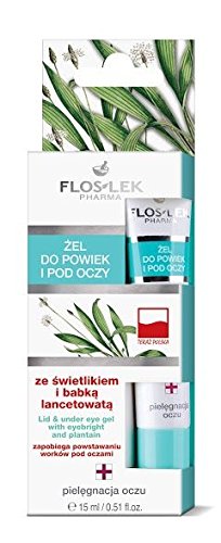 FLOS LEK Lid & Under Eye Gel with Eyebright and Plantain15ml