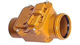 En 1455 Válvula Antirretorno Diámetro 110 mm rückstau cierre Rata - Sifón con un cierre automático y ranura para Not