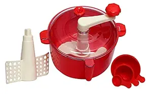 ITAPALJI Automatic Non Electric 3 in 1 Atta Kneader | Atta Maker | Dough Maker Machine | Atta Maker for Kitchen(RED)