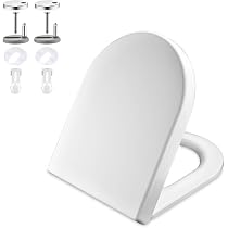 Abattant WC NAIZY à Fermeture Automatique - Duroplast Antibactérien - Motif Rive De Mer - Taille Universelle 45,5x38 Cm