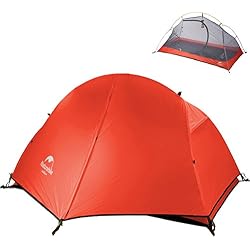 TRIWONDER 1-2 Persona 3 Temporada Mochila Tienda de campaña Toldo Ligera Impermeable de Doble Capa para Acampar Senderismo Viajes (Rojo - 1 Persona)