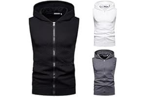 APAELEA Men's Tank Tops Sleeveless Hoodie Summer Bodybuilding Fitness Muscle Shirt Sports Vest