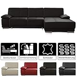 precio sofas Sitzfläche, Armlehnen und Rückenkissen: Bezug aus hochwertigem Leder 