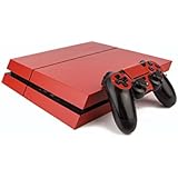 Premium PS4 PlayStation 4 Colourful Vinyl Wrap / Skin / Cover for PS4 Console and PS4 Controllers: Matte Red [PlayStation 4]