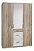 Produktbild Wimex 327625 Drehtürenschrank, Holz, san remo eiche/alpinweiß, 58 x 135 x 199 cm