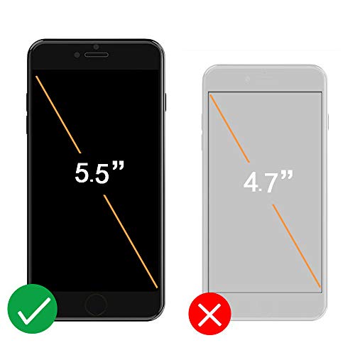 Coque Batterie Compatible avec iPhone 8Plus 7Plus 6S Plus 6Plus  Beefix 7500mAh Rechargeable   tui Chargeur Batterie Portable Pack Batterie de Secours  Noir