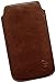 Price comparison product image Protective Case for Samsung Galaxy, Pull Tab Case for Sliding Mobile Phones, Many colours, Exclusive Case Stitched with Textile Tape, Thin Case With Eagle Motif, Dealbude24, brown