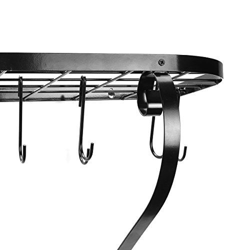KINGSO-Kchen-Hngeleiste-Kchenregal-Kchenwand-Topf-Rack-Topfhalter-mit-10-Haken