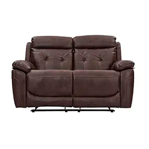 Durian Dream Two Seater Recliner (Gloss Finish, Chocolate Brown)