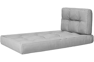 ‎VICCO Vicco Palettenkissen Set, Outdoor Kissen, Grau, 2 Teile