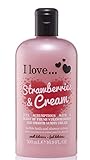 I Love... Strawberries & Cream Bubble Bath And Shower Creme 500ml
