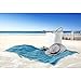 Produktbild OERJU 2,7x1,8m Sommer Hintergrund Sandstrand Ozean Visier Blaues Handtuch Korb Holzzaun Hintergrund Sommer Draussen Kostümparty Liebhaber Hochzeit Banner Porträt Fotografie Requisiten