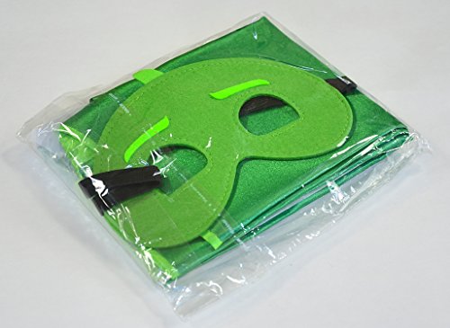 PJ Masks Gecko Pyjamahelden Grün Cape und Maske – Superhelden-Kostüme für Kinder – Kostüm für Kinder von 3 bis 10 Jahre – für Superheld Mottopartys! Spielsachen für Jungen und Mädchen – King Mungo – KMSC021 - 9