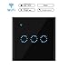 Produktbild ONEVER Wi-Fi-Noten-Wand Lichtschalter Panel 3 Gang Wireless Intelligence Wandschalter Unterst¨¹tzung Timing-und Fernsteuerung ¨¹ber APP Arbeit mit Alexa Google-Startseite (EU-Norm)