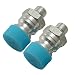 Produktbild Goliton® 2x Automotive Aluminium Klimaanlage Ventil im Inneren des Hochdruck aufblasbaren Sitz R134a Schnellentlüftungsventil Aerated Nozzle Boden des Gewindes 3/8 - Blau