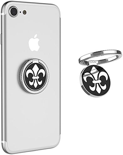 KIFAR Phone Ring Holder Finger Ring Stand Grip 360 Degree Rotation Cell Phone Ring Stand Holder Grip Universal Smartphone Stand Mount Kickstand Work on Magnetic Car Holder (Silver)