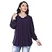 Go.4.it Women's Pleated Top (XXXX-Large, Purple)
