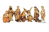 Figuren für große Weihnachtskrippen aus Holz hochwertige Krippenfiguren KFG-HO Holzfiguren-OPTIK handbemalt und GEBEIZT - präsise saubere Gesichtszüge Mienen natürliche Mimik