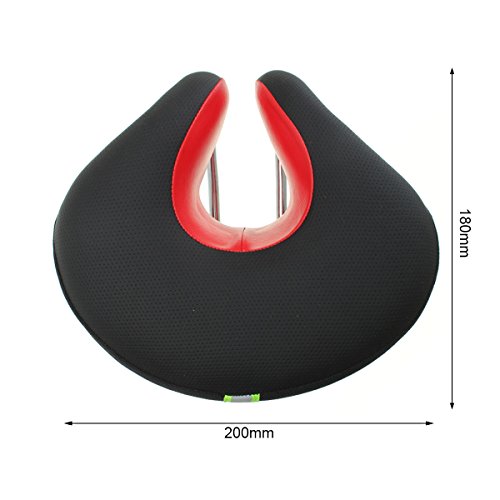 OUTERDO Neu Fahrradsattel Ohne Nase MTB Mountainbike Sattel Cityradsättel Innovatives Design Für Damen Und Herren 200x180mm - 2