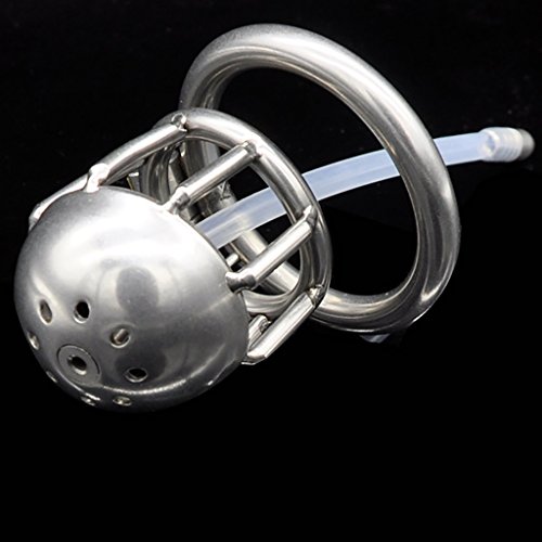 Preisvergleich Produktbild Kays Keuschheitsgürtel für Männer Keuschheitskäfig, Sex-Spielzeug, Herren Edelstahl Jungfräulichkeit Sperre, Schäkel Gürtel Gerät für Männer weibliche A222 (Farbe : 50mm)