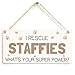 Produktbild Home Decor Schild I Rescue Staffordshire Terrier What 's Your Super Power Zeichen für Bull Terrier Rescue hundebesitzern Holzschild für Outdoor Yard Wandschild zum Aufhängen