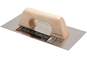 Bellota 5861-1 INOX - Llana de acero inoxidable (300x150mm) con mango de madera