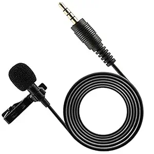 Generic 3.5mm Clip Microphone for YouTube | Collar Mike for Voice Recording | Lapel Mic Mobile, PC, Laptop, Android Smartphones, DSLR Camera Microphone