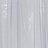 Ridder 36400-350 Duschvorhang Folie ca. 240 x 180 cm, Brillant transparent inklusive Ringe