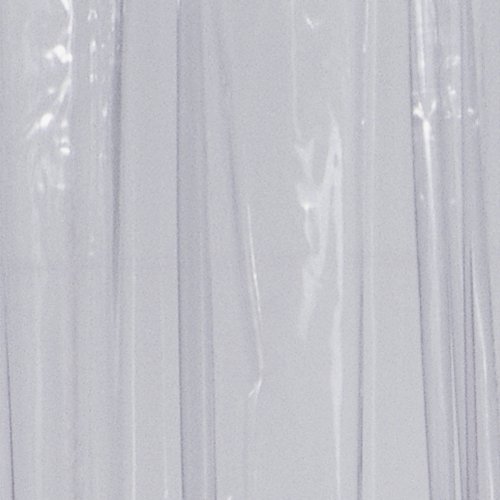 Ridder 364000-350 Duschvorhang Folie ca. 240 x 180 cm, Brillant transparent inklusive Ringe