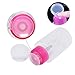 SelfTek 2Pcs Nail Polish Remover Pump Dispensers Empty Plastic Bottle Clear