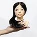 Neverland Beauty Mini 10" 80% Real Hair Medium Brown Hair Hairdressing Equipment Styling Head Mannequin Training Head Tools Braiding Cutting for Kids Styling Doll UK Stock