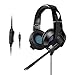 Produktbild Qingta Gaming Kopfhörer Verkabelt Gaming-Headset mit Mikrofon, LED Light Bass Surround für Computer Laptop Mac Nintendo Switch Spiele Handy Tablet PS4, Xbox One