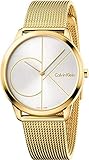 Calvin Klein Herren Analog Quarz Uhr mit Edelstahl Armband K3M21526