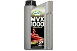 YACCO Huile Professionnelle Moto 2 Temps MVX1000 100% Synthése