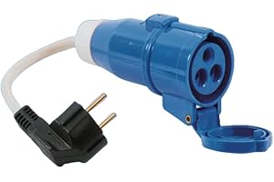 TEW HOOK-UP EURO 230V LEAD EUROPEAN CARAVAN MOTORHOME CAMPING CAMPERVAN CONVERTER PLUG