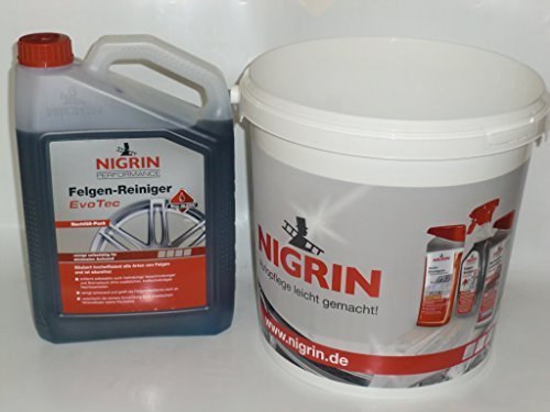 Preisvergleich Produktbild 72933ei NIGRIN Performance EvoTec Felgenreiniger 3000ml 3l + EIMER 4008153729331