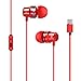 Produktbild Omiky® In-Ear-Kopfhörer-Headset Typ-C USB-C-Kopfhörer Ohrhörer mit drahtgesteuertem Mikrofon (Rot)