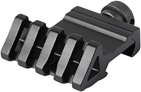 LiteMax Tactical 45 Degree Scope 20mm Offset Side Rail Mount Base Adapter Hunting Offset Rail Mount for 20mm Rail